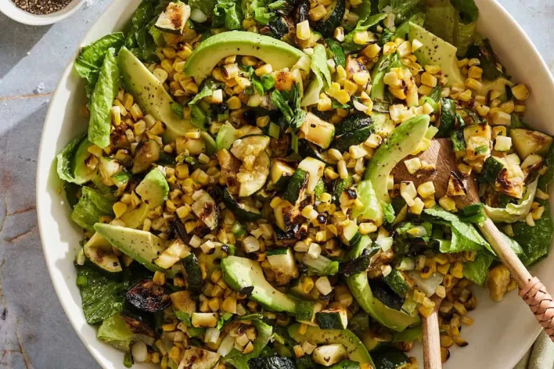 Grilled Corn and Zucchini Salad