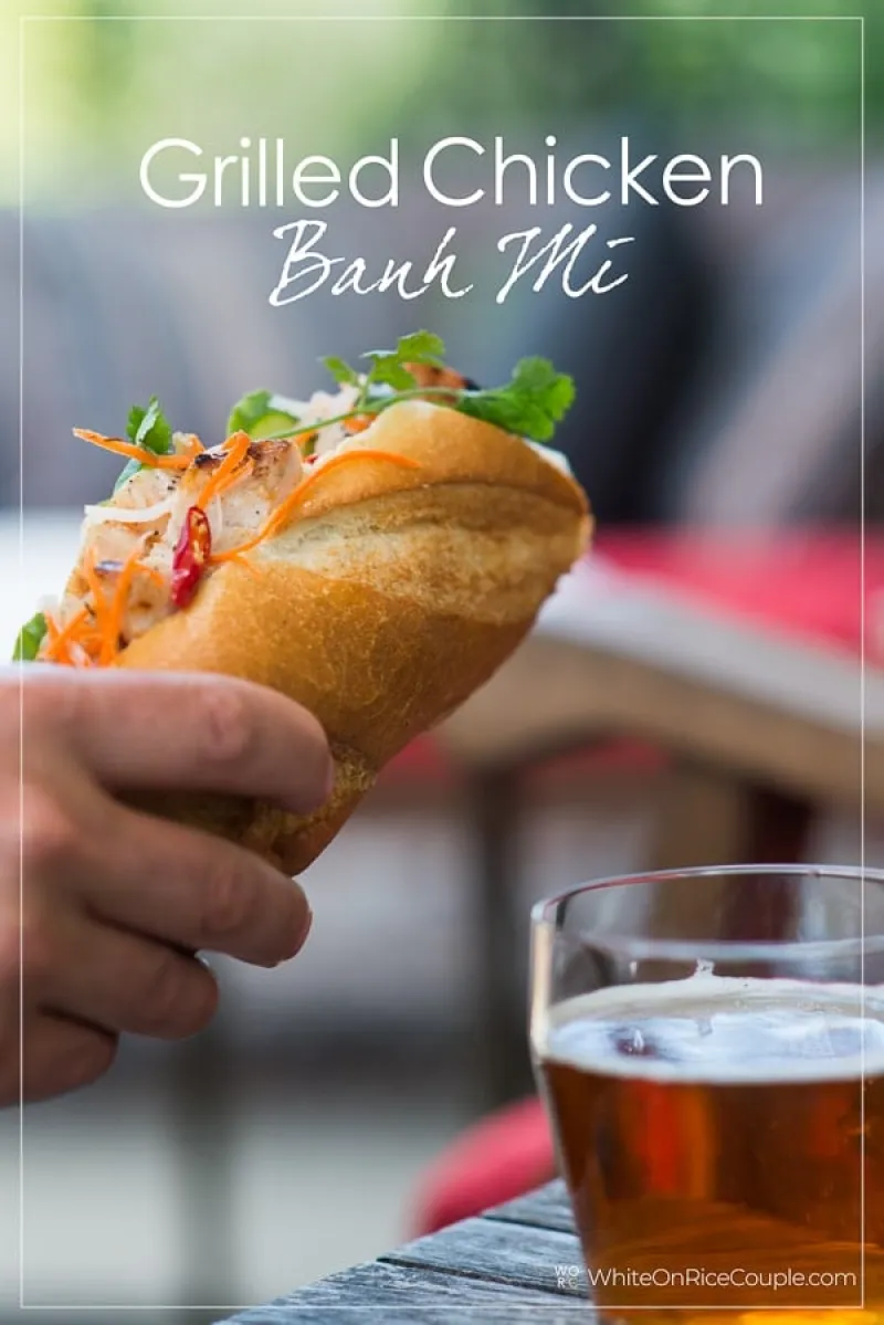 Grilled Vietnamese Chicken Banh Mi