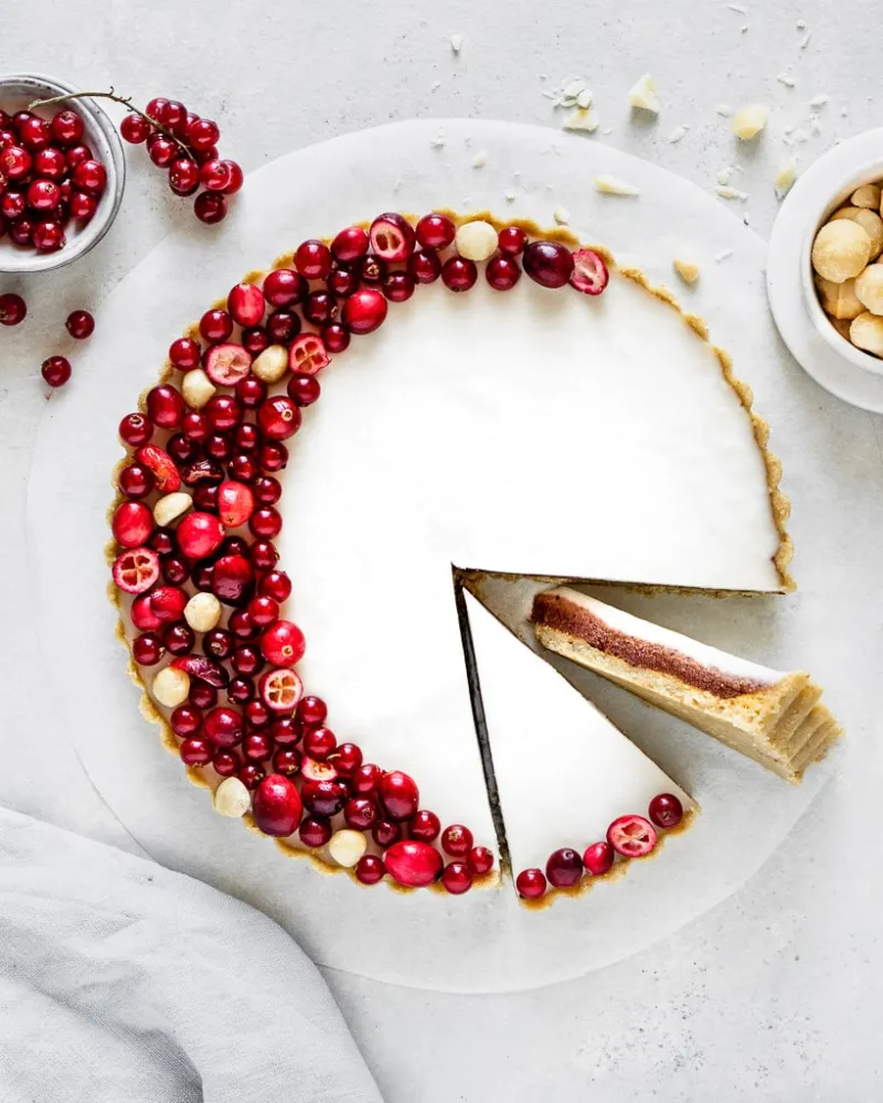 Cranberry White Chocolate Tart