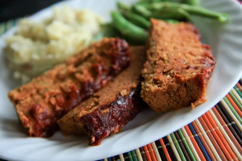 Two Bean Meatless Meatloaf