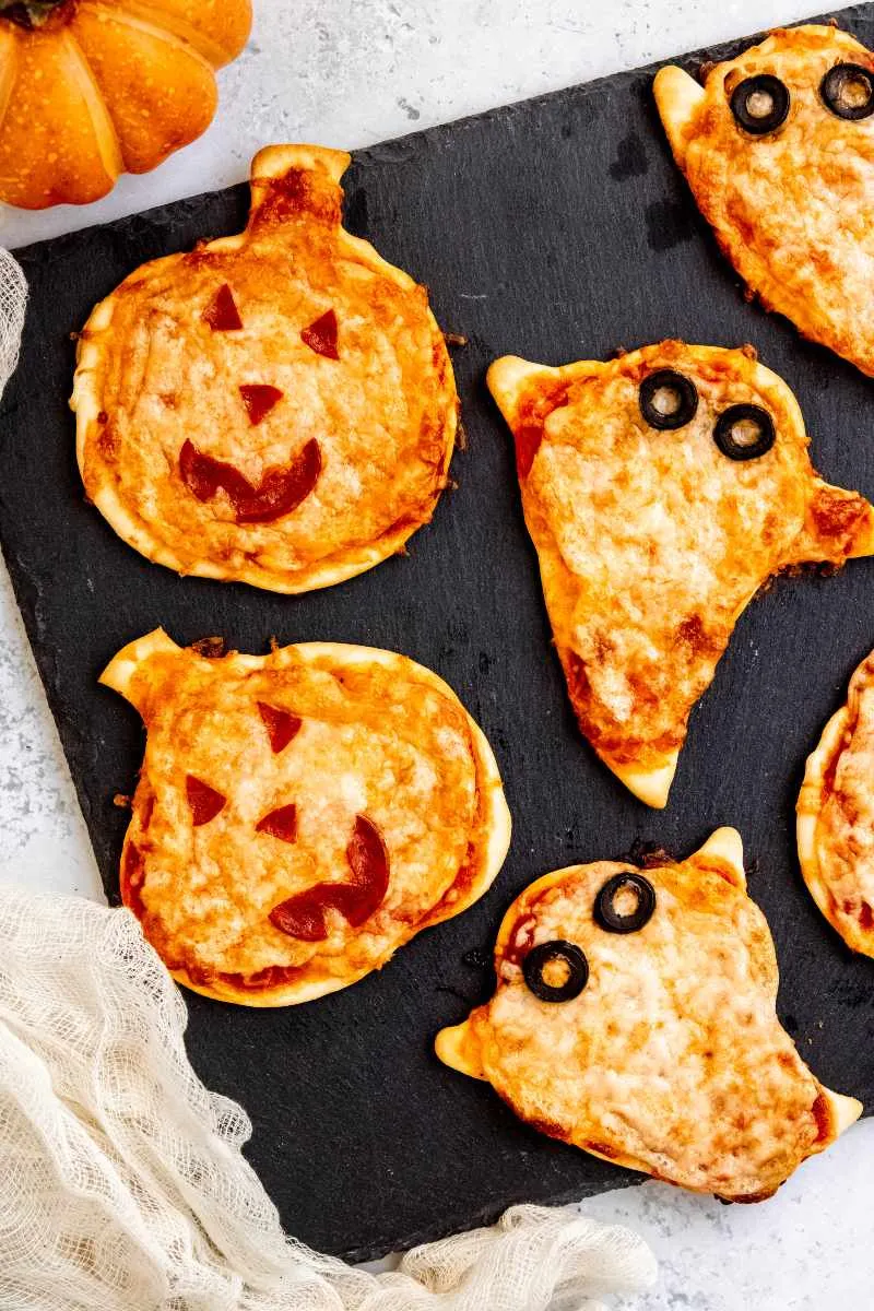 Mini Halloween Pizzas