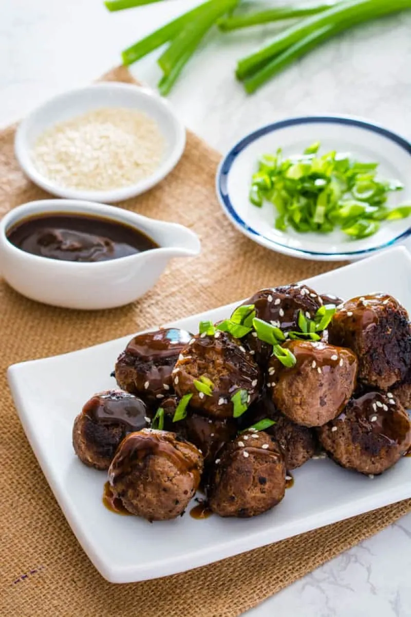 Korean Beef Bulgogi Meatballs