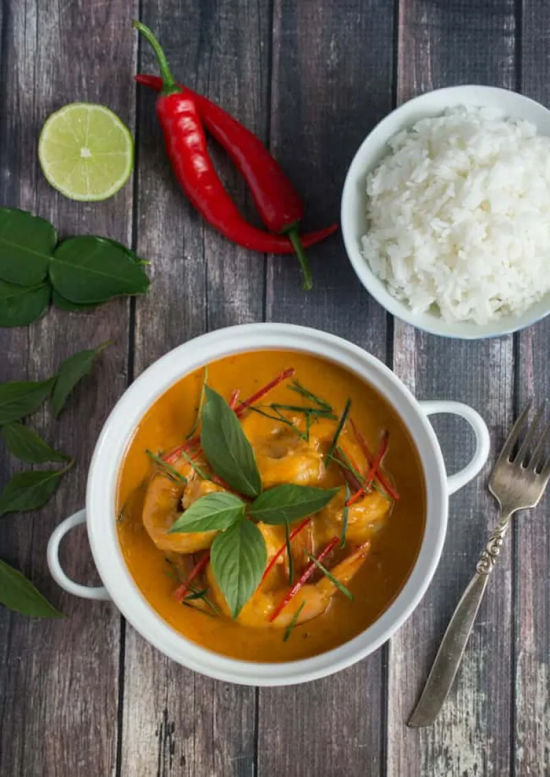 Easy Thai Red Curry Shrimp