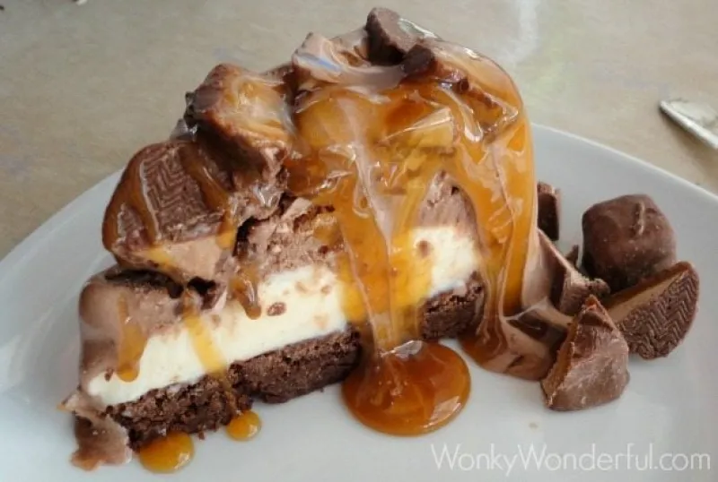 Ice Cream Milky Way Brownie Pie
