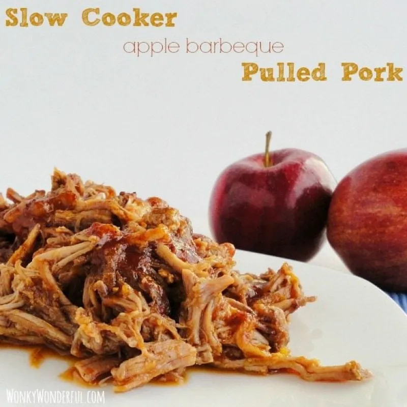 Slow Cooker Apple Barbeque Pulled Pork