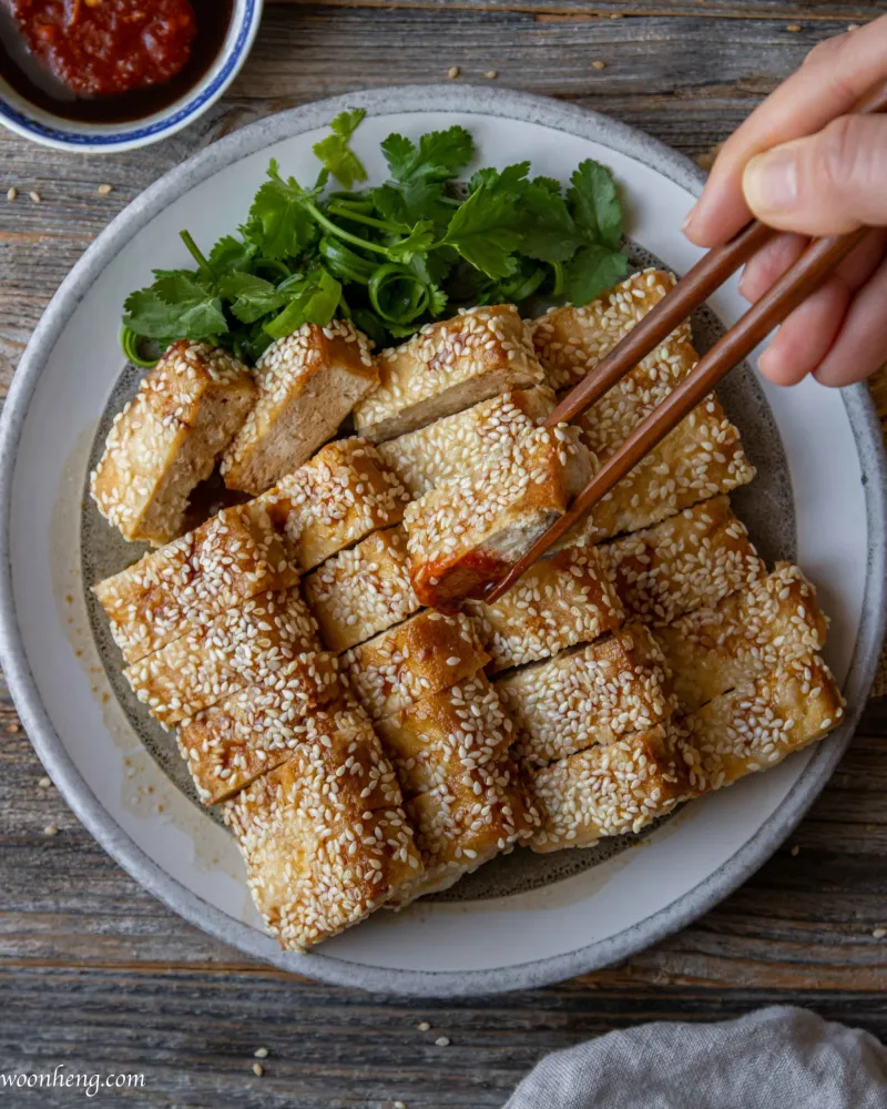 Crispy Sesame Tofu - 脆皮芝麻豆腐