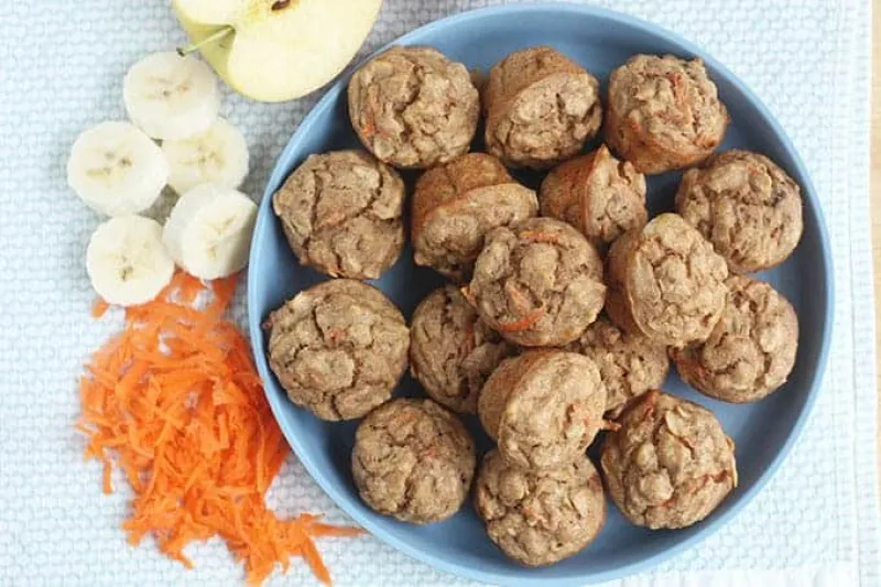 ABC Baby Muffins (Apple, Banana and Carrot!)