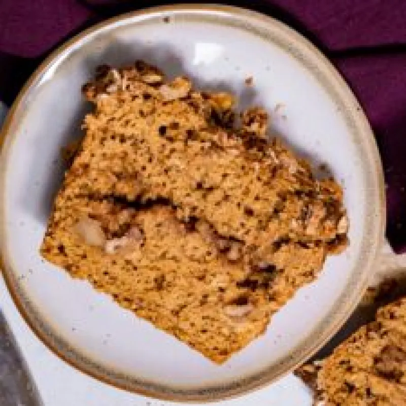 Vegan Coffee and Walnut Cake