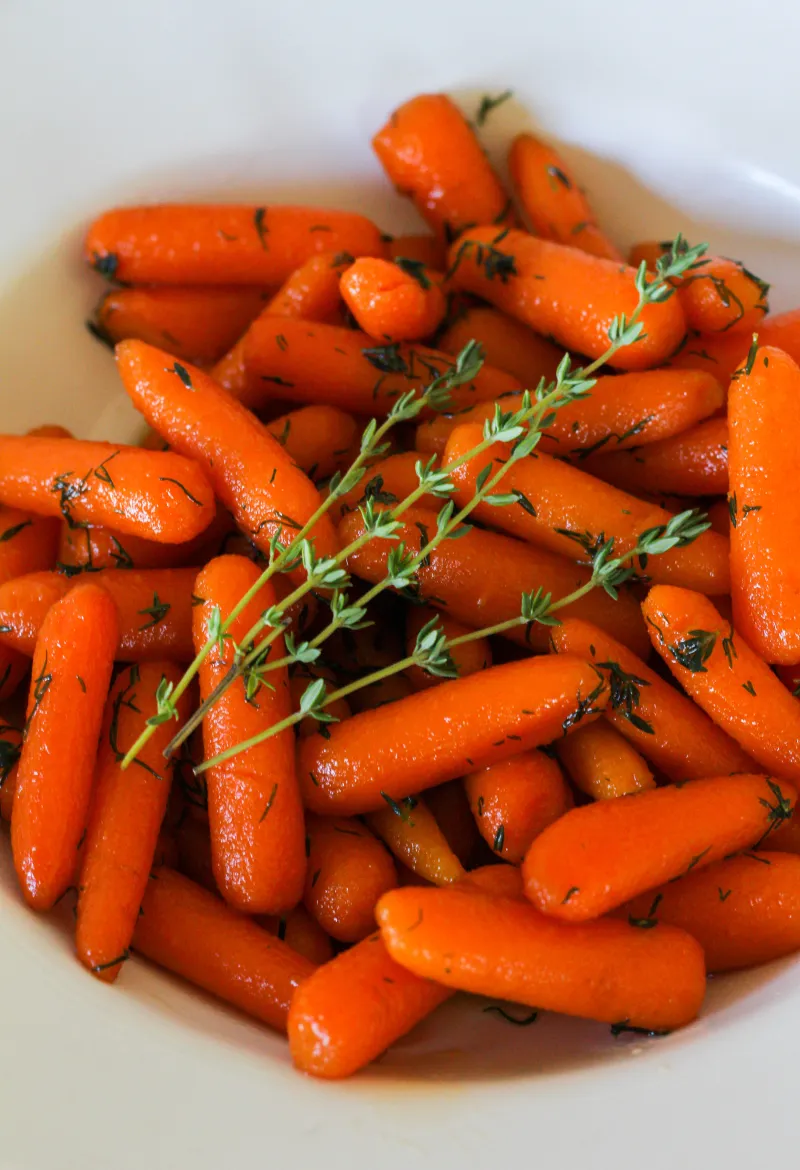 Instant Pot Carrots with Honey Herb Butter Glaze