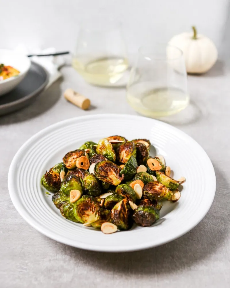 Roasted Garlicky Brussels Sprouts