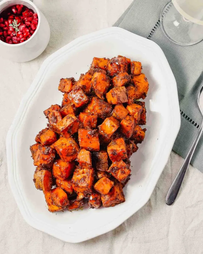 Maple & Molasses Glazed Sweet Potatoes